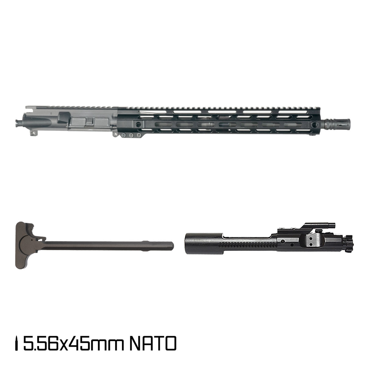 Davidson Defense Undertow 16-inch Carbine-Gas 1:7 5.56 NATO AR-15 Freefloat M-Lok Handguard Rifle Complete Upper Build