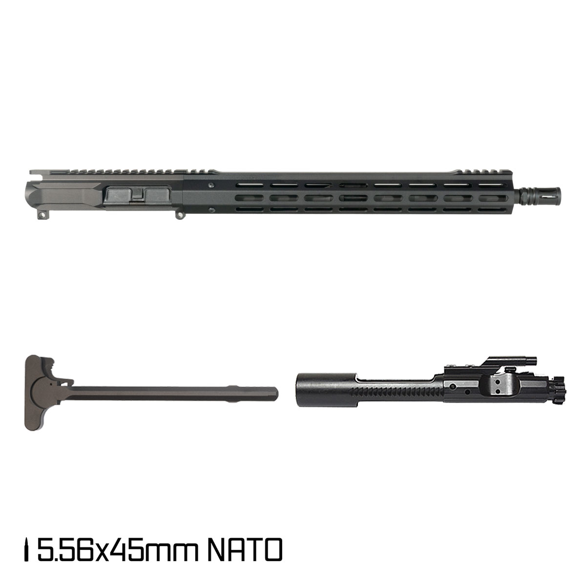 Davidson Defense Ronin Competition 16-inch Carbine-Gas 1:7 5.56 NATO AR-15 Freefloat M-Lok Handguard Rifle Complete Upper Build