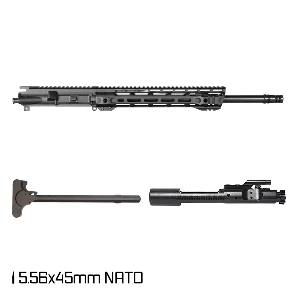 Davidson Defense Slade 5.56 w/ DTT Plan B Radial Brake 16-inch Mid-Gas 1:7 5.56 NATO AR-15 Freefloat M-Lok Handguard Rifle Complete Upper Build