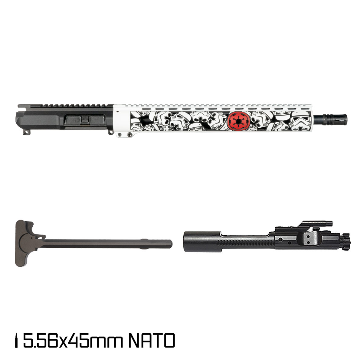 Davidson Defense Imperial Soldier 16.5-inch Mid-Gas 1:7 5.56 NATO AR-15 Freefloat M-Lok Handguard Rifle Complete Upper Build