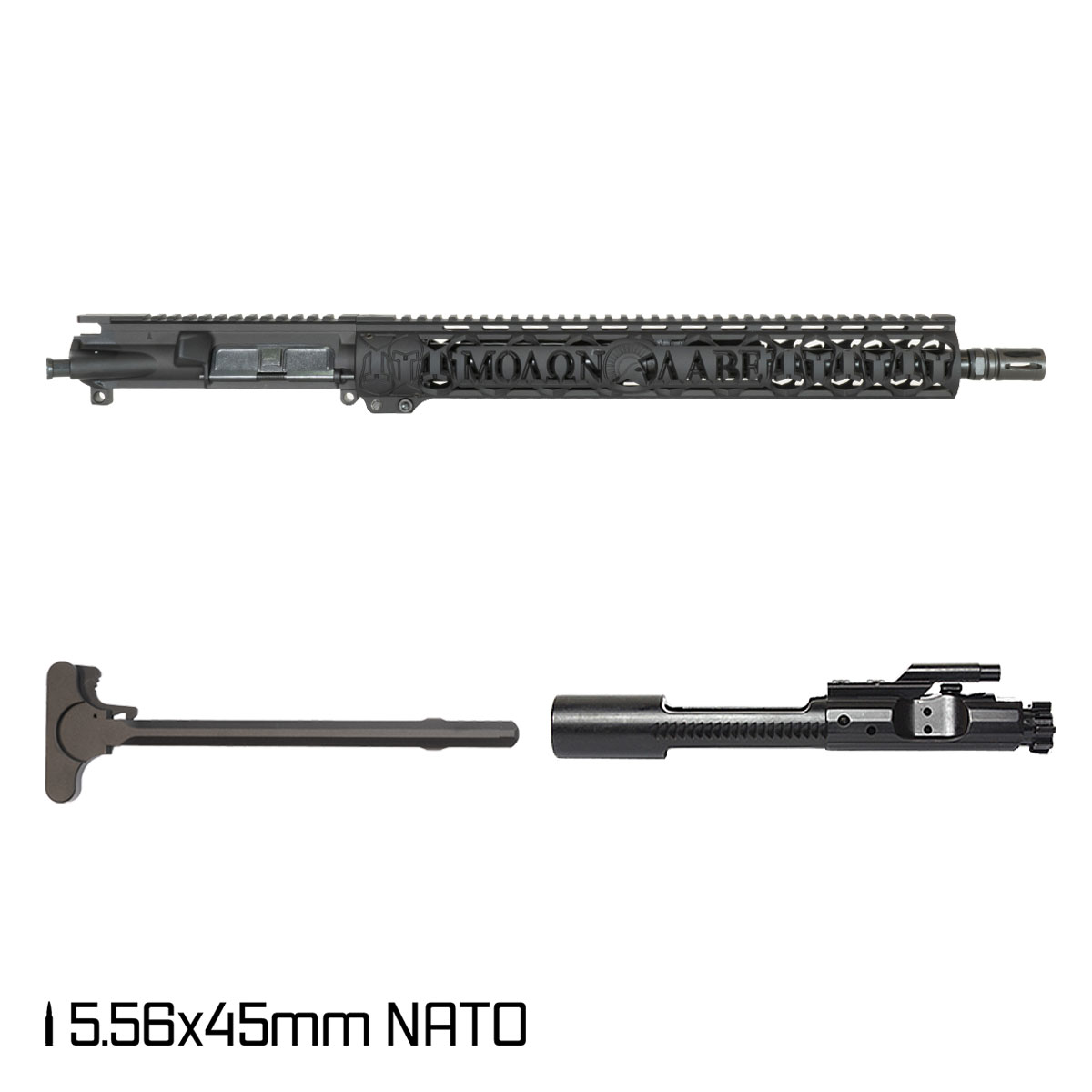 Davidson Defense Spartan's Wrath 16-inch Carbine-Gas 1:7 5.56 NATO AR-15 Freefloat Picatinny & M-Lok Handguard Rifle Complete Upper Build