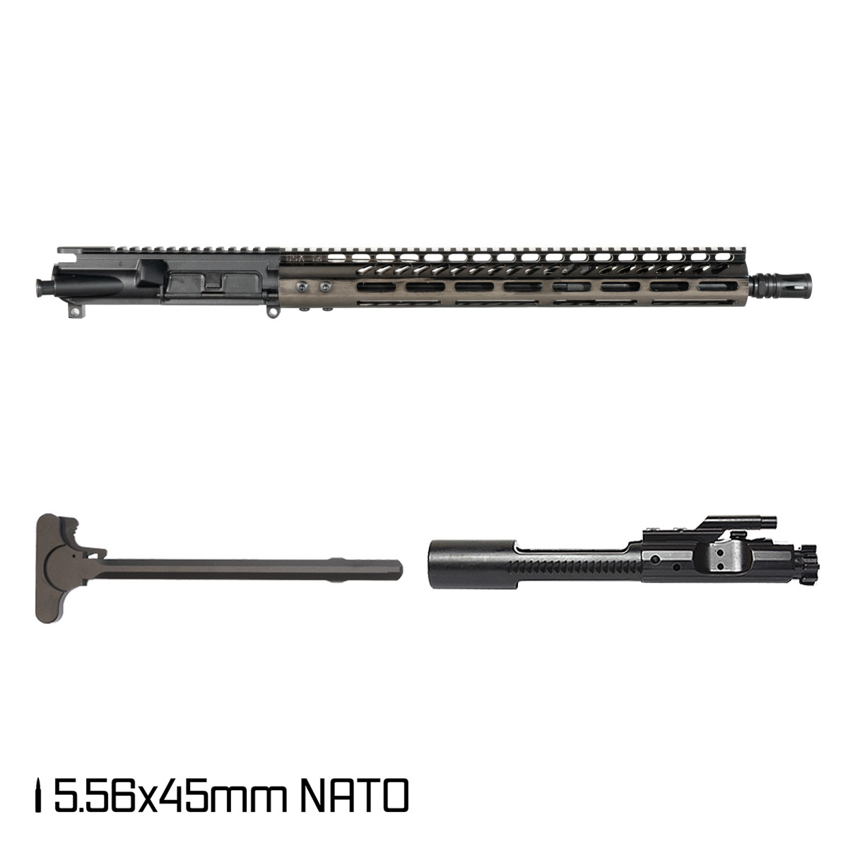 Davidson Defense Spartacus 16.5-inch Mid-Gas 1:7 5.56 NATO AR-15 M-Lok Rifle Complete Upper Build