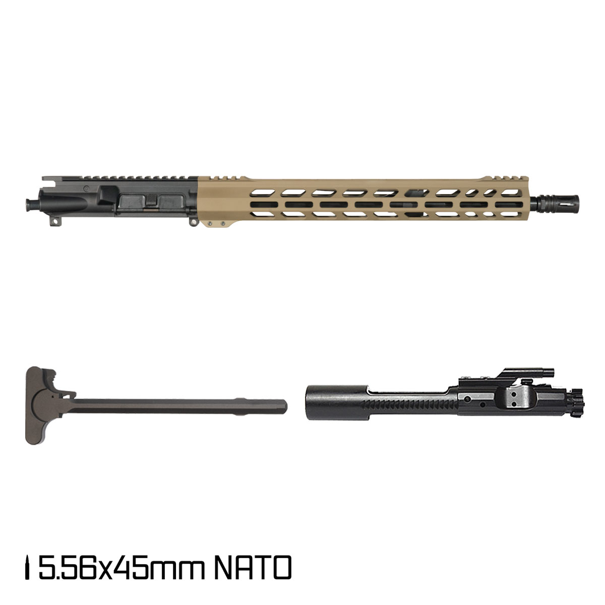 Davidson Defense Whispering Sands 16.5-inch Mid-Gas 1:7 5.56 NATO AR-15 M-Lok Rifle Complete Upper Build