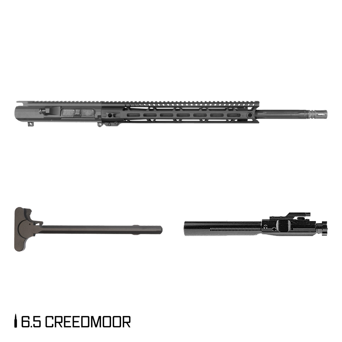 Davidson Defense Dreadnought 20-inch Rifle-Gas 1:8 6.5 Creedmoor AR-10 Freefloat M-Lok Handguard Rifle Complete Upper Build