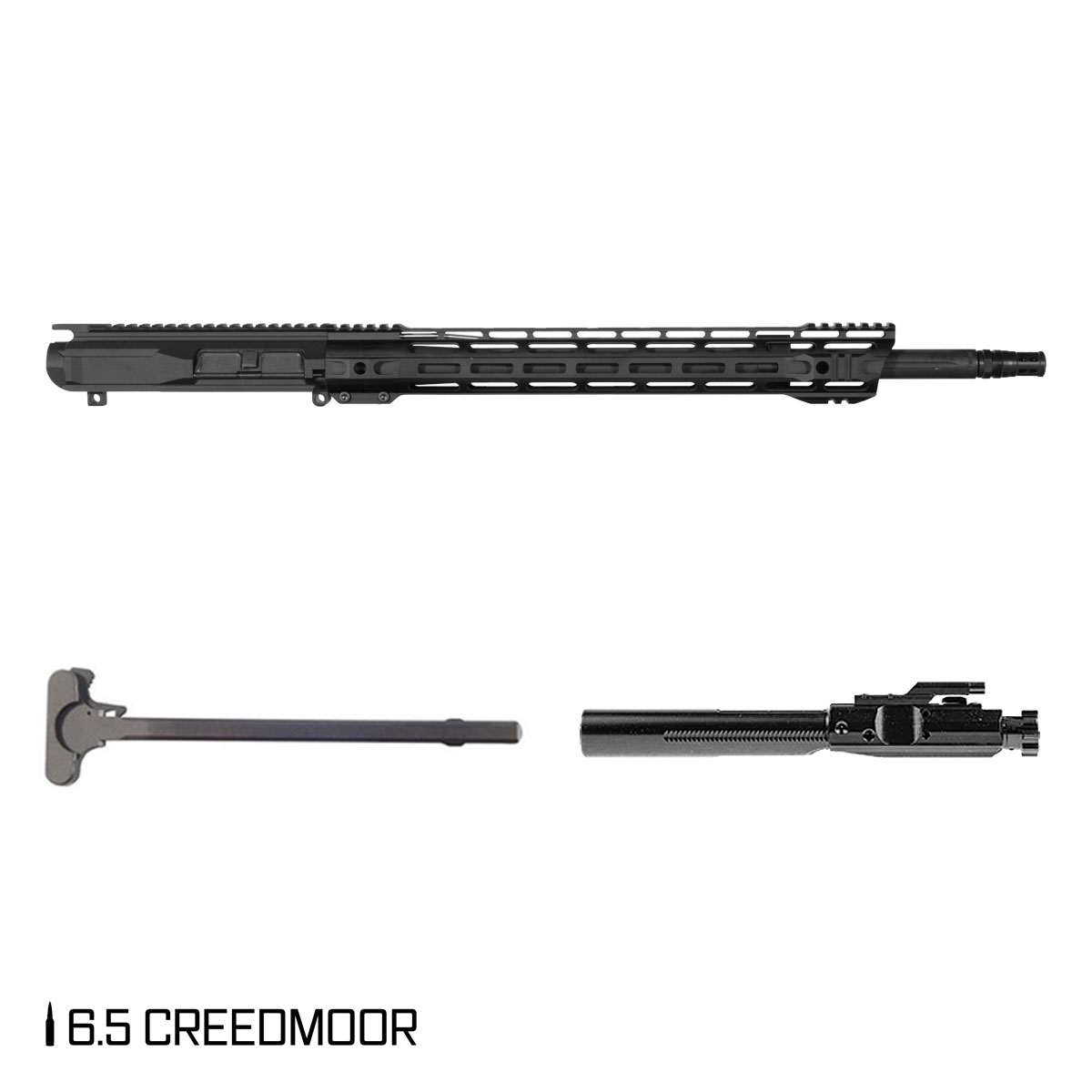 Davidson Defense Steel Rain 20-inch Rifle-Gas 1:8 6.5 Creedmoor AR-10 M-Lok Rifle Complete Upper Build, Plan B Bartizan Muzzle Brake