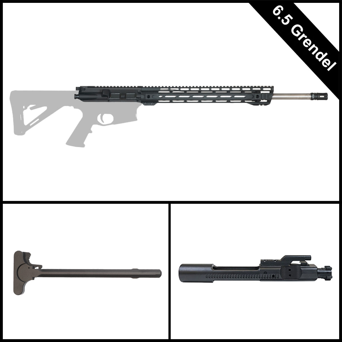 Davidson Defense Green-Dell 20-inch AR-15 6.5 Grendel Rifle Complete Upper Build