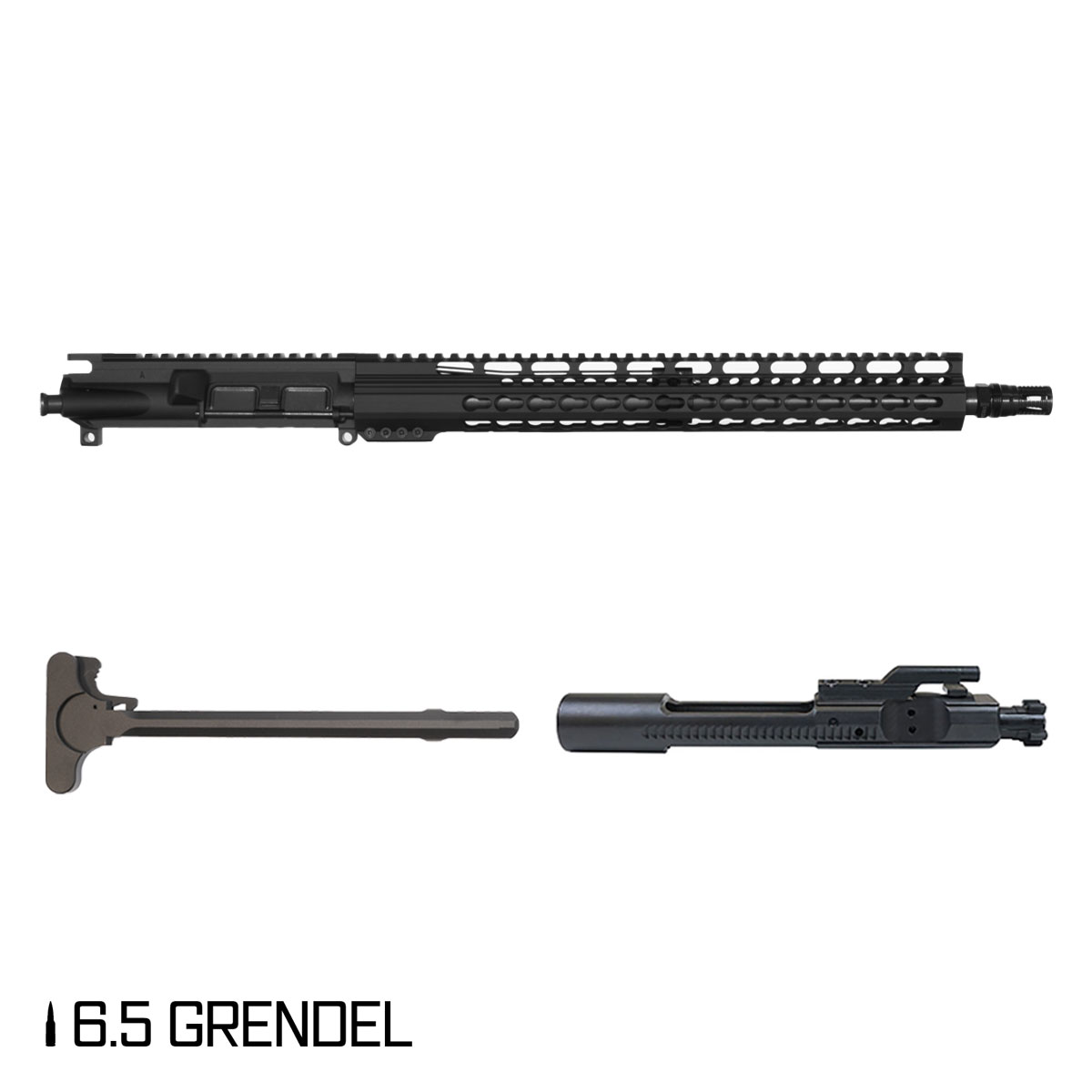 Davidson Defense Gorgoroth 16-inch Carbine-Gas 1:8 6.5 Grendel AR-15 Freefloat Keymod Handguard Rifle Complete Upper Build, KAK Industry Plan B A7 Flash Hider