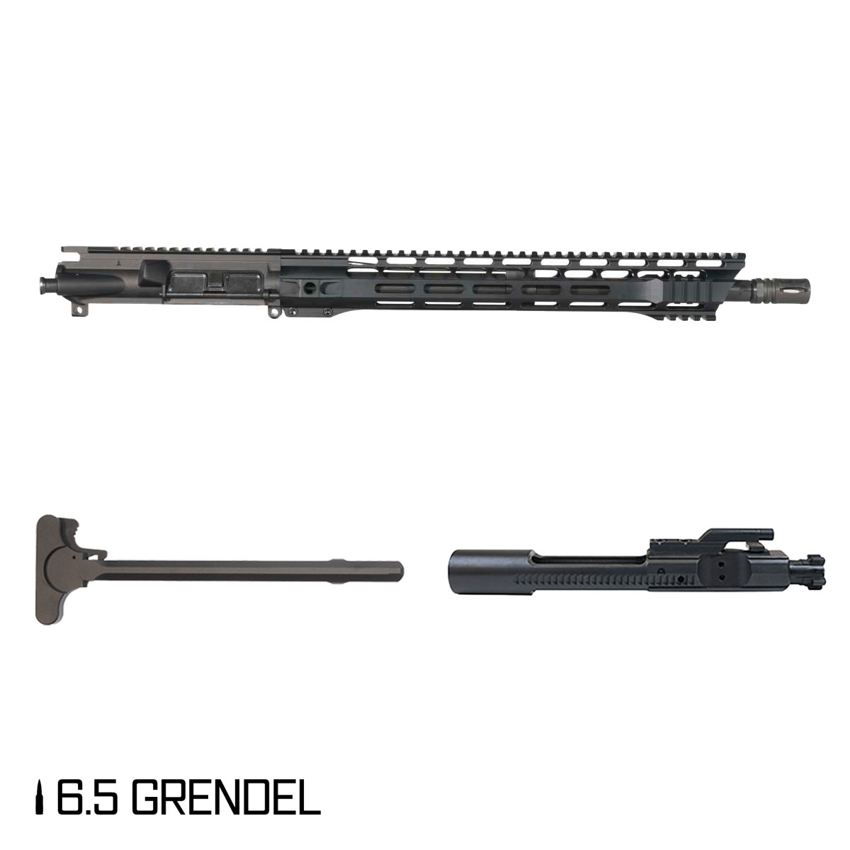 Davidson Defense Sharktooth 16-inch Carbine-Gas 1:8 6.5 Grendel AR-15 Freefloat M-Lok Handguard Rifle Complete Upper Build