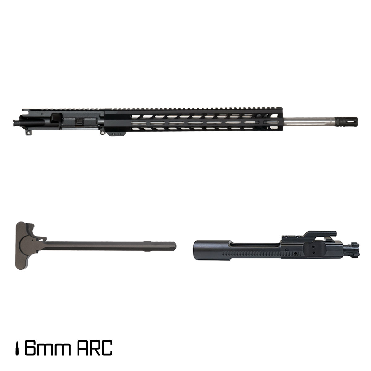 Davidson Defense Null Entry 20-inch Rifle-Gas 1:8 6MM ARC AR-15 Freefloat M-Lok Handguard Rifle Complete Upper Build