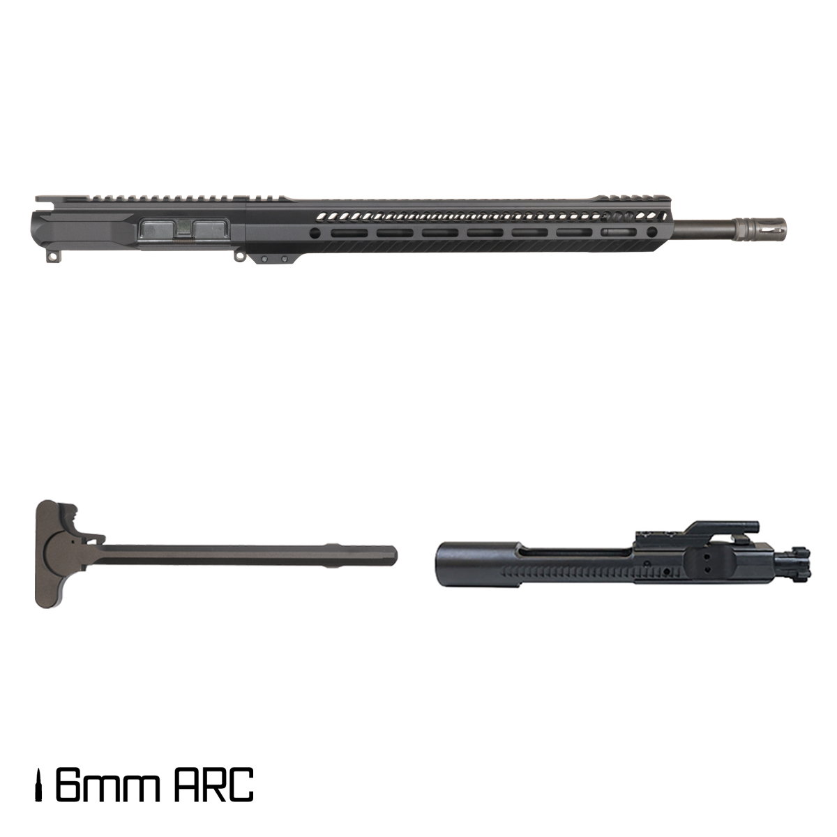 Davidson Defense Ronin Competition 18-inch Rifle-Gas 1:7.5 6MM ARC AR-15 Freefloat M-Lok Handguard Rifle Complete Upper Build