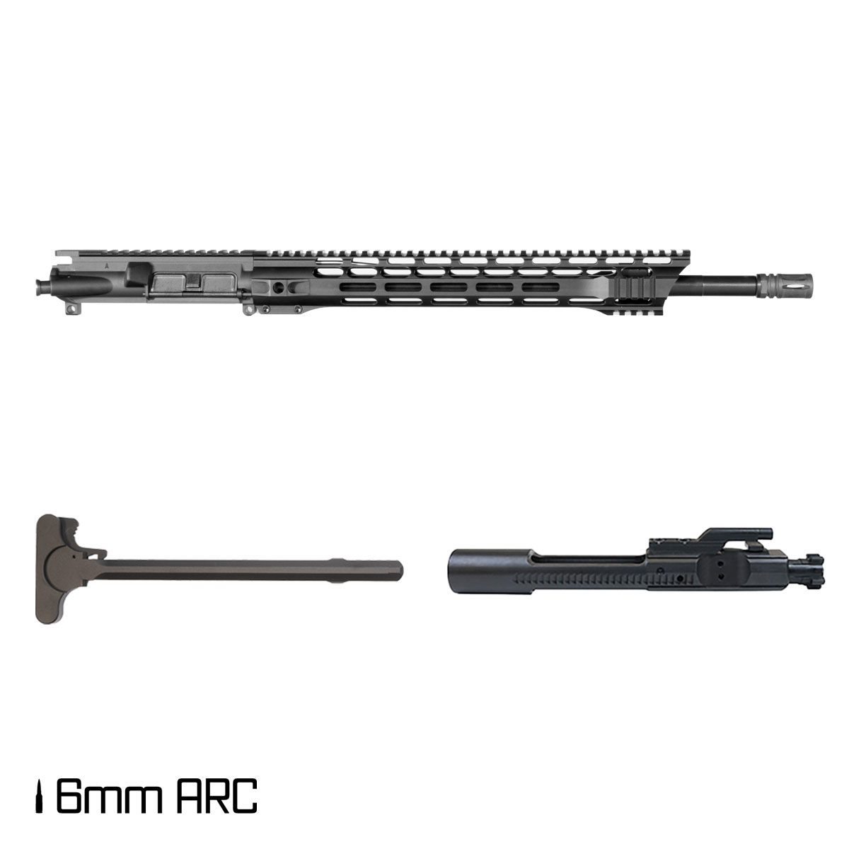 Davidson Defense Zorin 18-inch Rifle-Gas 1:7.5 6MM ARC AR-15 Freefloat M-Lok Handguard Rifle Complete Upper Build