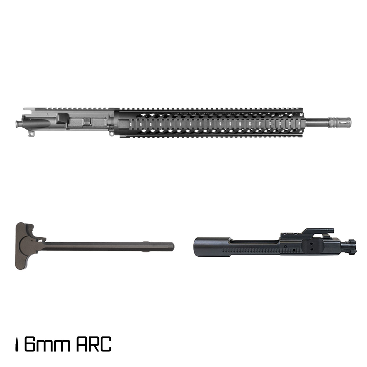 Davidson Defense Thalor 18-inch Rifle-Gas 1:7.5 6MM ARC AR-15 Freefloat Quad-Rail Handguard Rifle Complete Upper Build