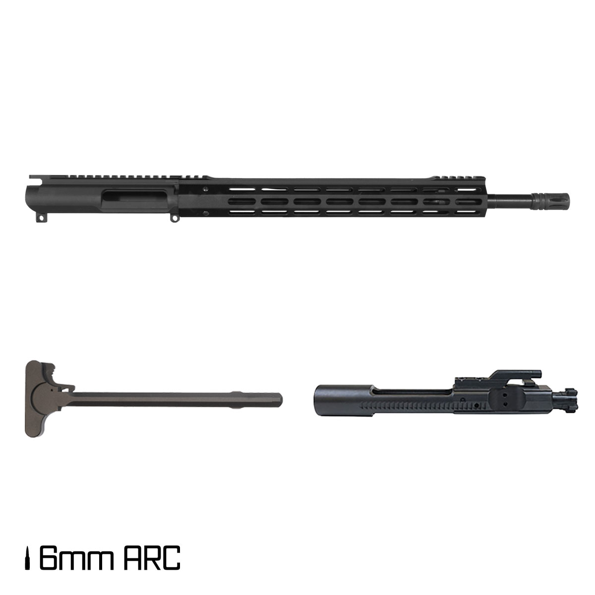 Davidson Defense Eternal Flame 18-inch Rifle-Gas 1:7.5 6mm ARC AR-15 Freefloat M-Lok Handguard Rifle Complete Upper Build