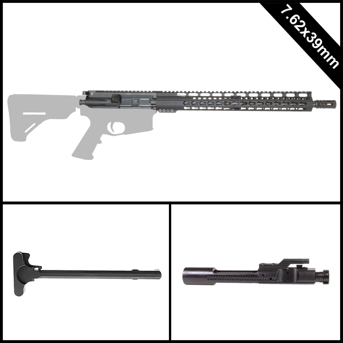 Davidson Defense Shout of Power in 7.62 16-inch AR-15 7.62x39 Rifle Complete Upper Build