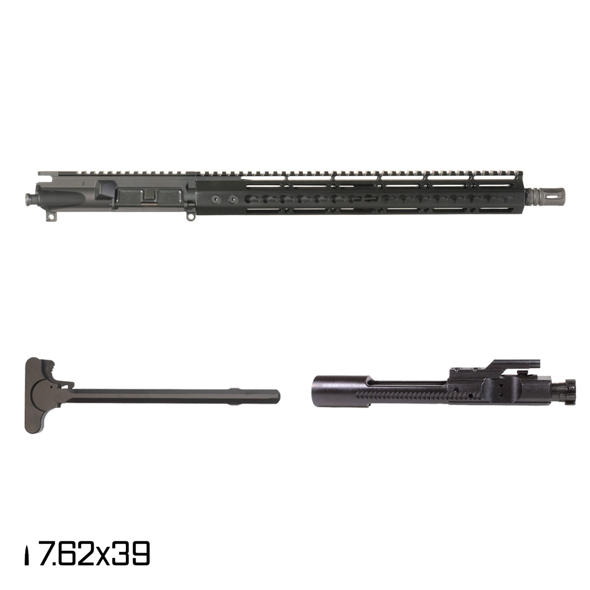 Davidson Defense Warden Duty 16-inch Carbine-Gas 1:10 7.62x39 AR-15 Freefloat Keymod Handguard Rifle Complete Upper Build
