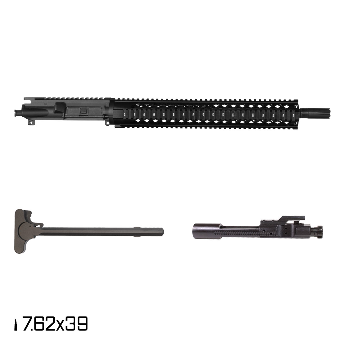 Railway 16-inch Carbine-Gas 1:10 7.62x39mm AR-15 Quad-Rail Rifle