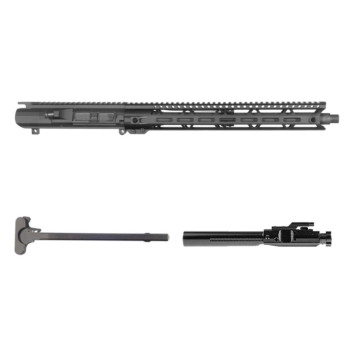 Davidson Defense Suppressor Ready Steelrain 16-inch Carbine-Gas 1:3 8.6 BLK AR-10 Freefloat M-Lok Handguard Rifle Complete Upper Build