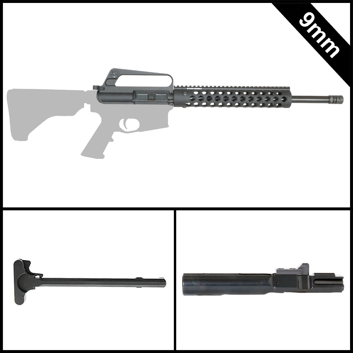 Davidson Defense The Wooden Horse 16-inch AR-15 9MM Rifle Complete Upper Build