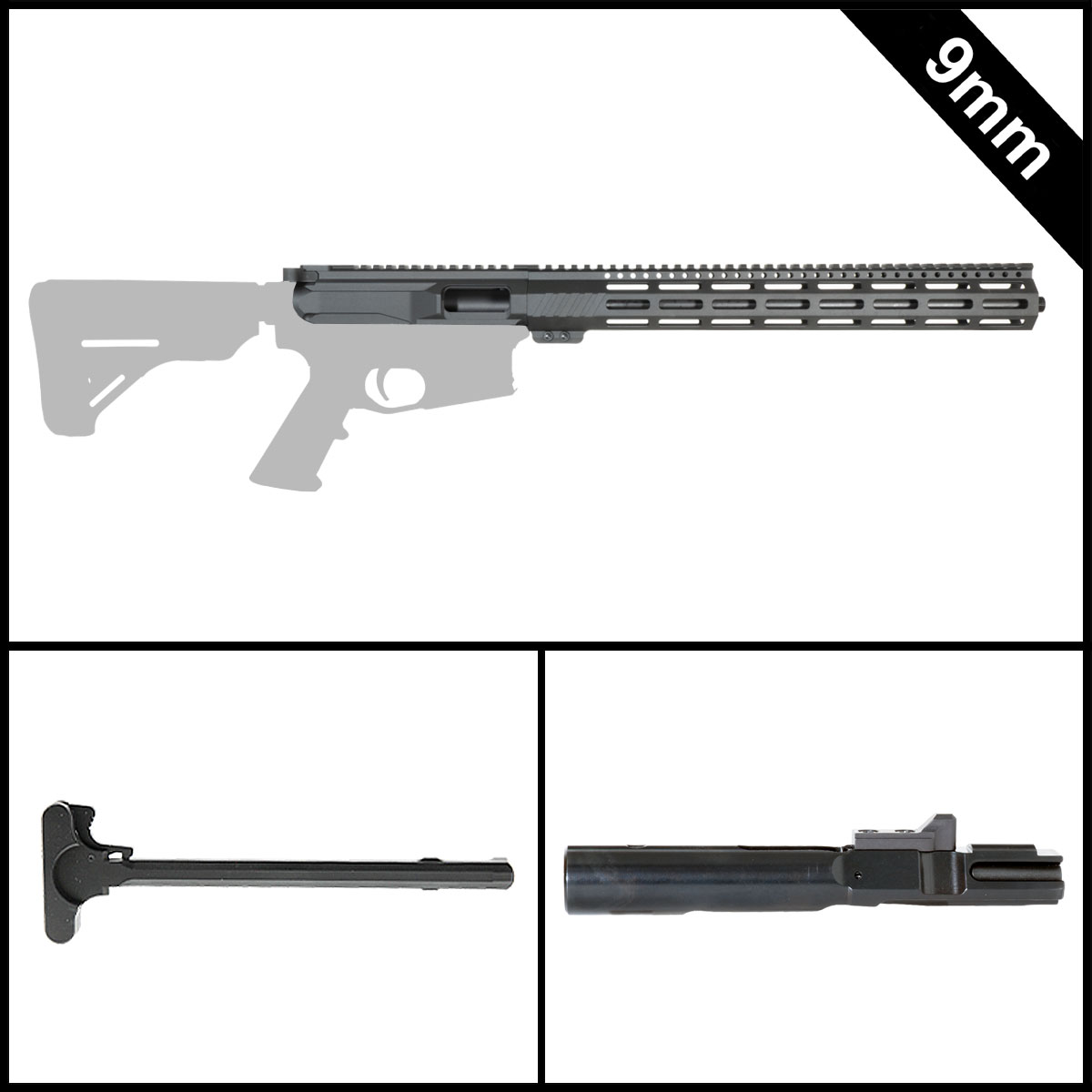 Davidson Defense Sindar (Suppressor Ready) 16-inch AR-15 9MM Rifle Complete Upper Build