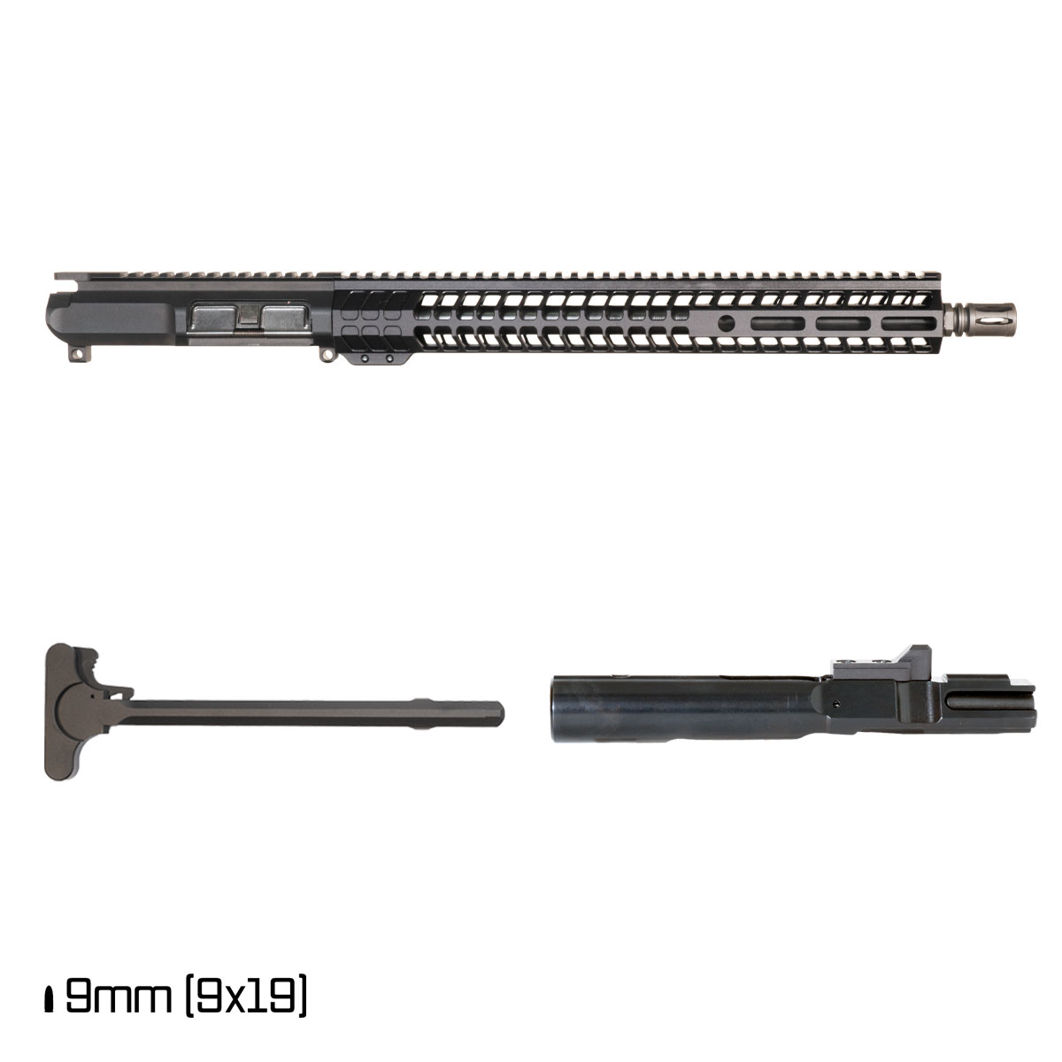 Davidson Defense Rumble 16-inch 1:10 9MM AR-9 Freefloat M-Lok Handguard Rifle Complete Upper Build Kit