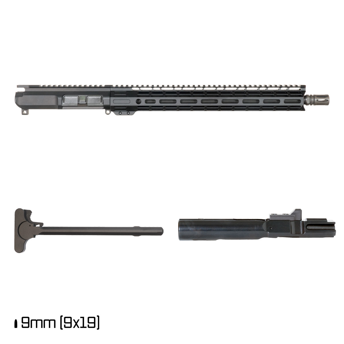 Davidson Defense Rumble II 16-inch 1:10 9MM AR-9 Freefloat M-Lok Handguard Rifle Complete Upper Build Kit