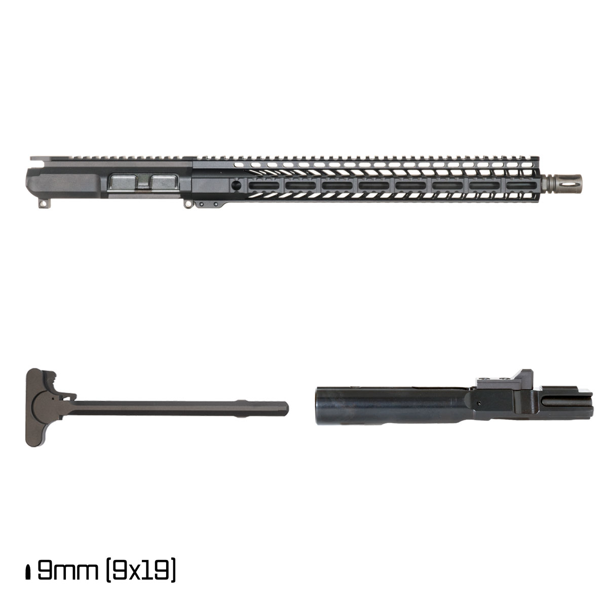 Davidson Defense Rumble III 16-inch 1:10 9MM AR-9 Freefloat M-Lok Handguard Rifle Complete Upper Build Kit