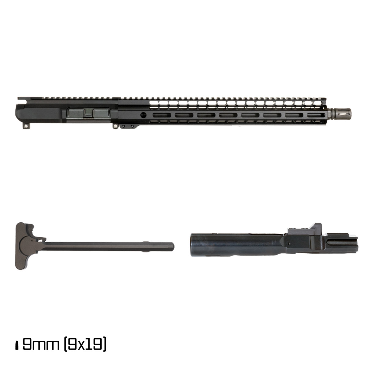 Davidson Defense Rumble IV 16-inch 1:10 9MM AR-9 Freefloat M-Lok Handguard Rifle Complete Upper Build Kit