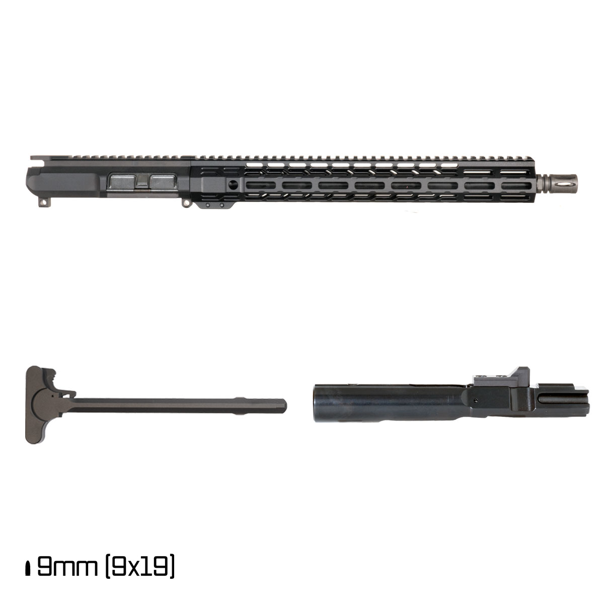 Davidson Defense Rumble V 16-inch 1:10 9MM AR-9 Freefloat M-Lok Handguard Rifle Complete Upper Build Kit