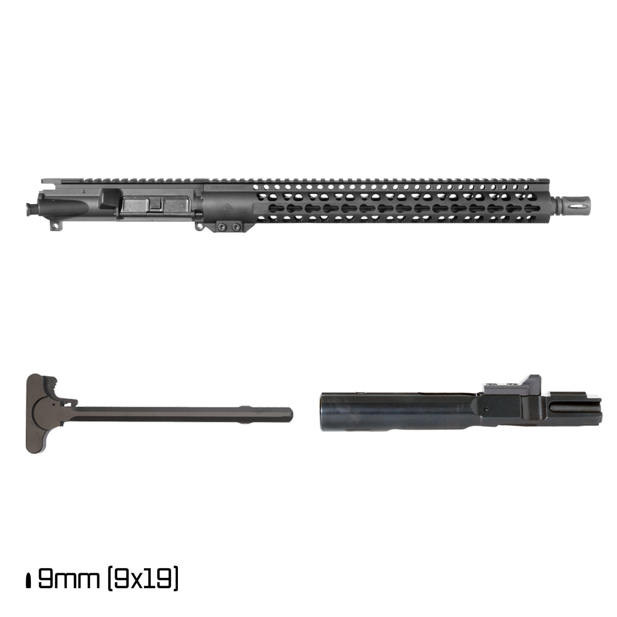  Warden Patrol 16-inch 1:10 9MM AR-9 Freefloat Keymod Handguard Rifle Complete Upper Build