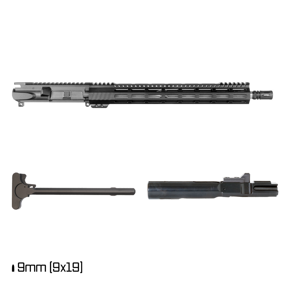 Davidson Defense 3 Squared 16-inch 1:10 9MM AR-9 Freefloat M-Lok Handguard Rifle Complete Upper Build