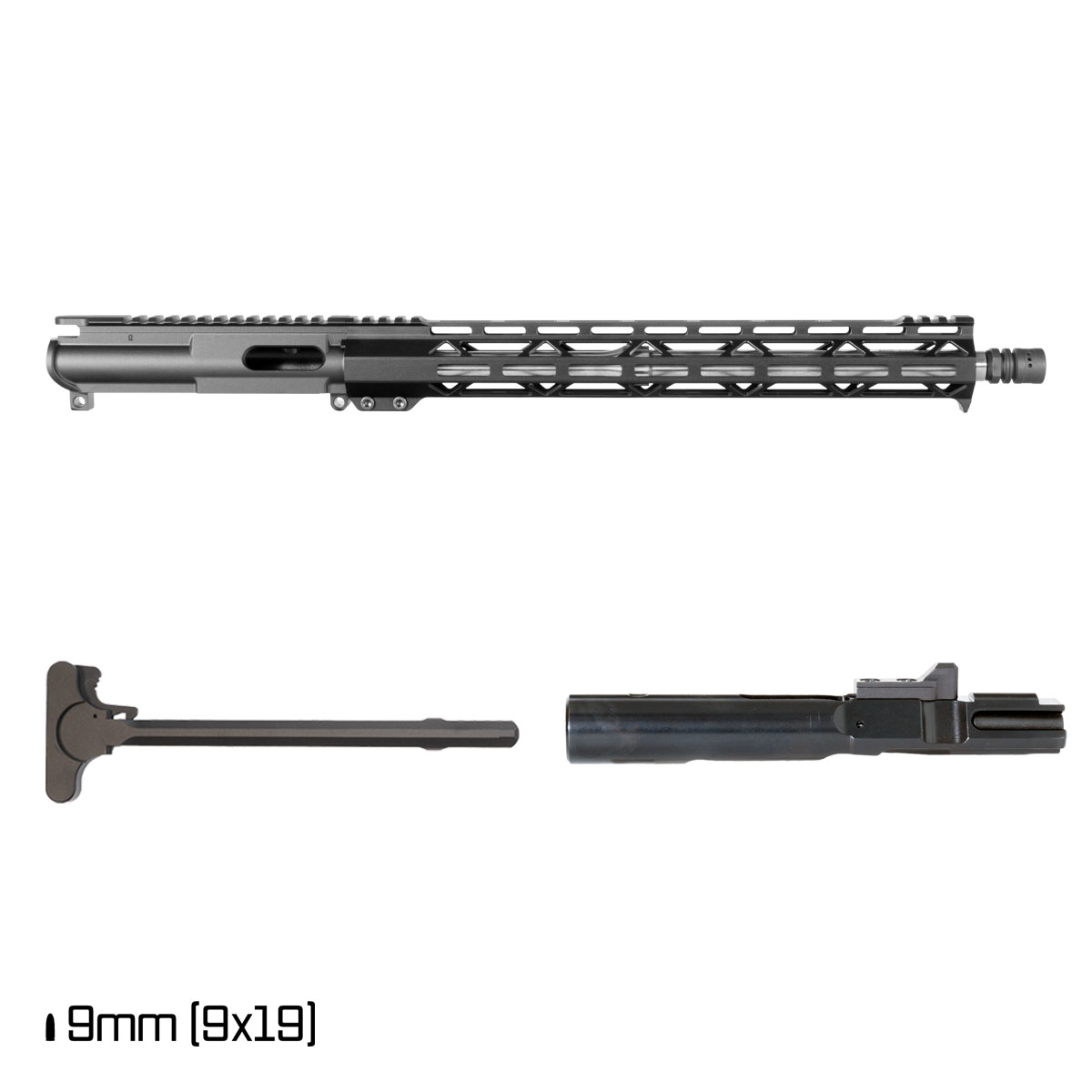 Davidson Defense Foil 16-inch 1:10 9mm AR-9 Freefloat M-Lok Handguard Rifle Complete Upper Build