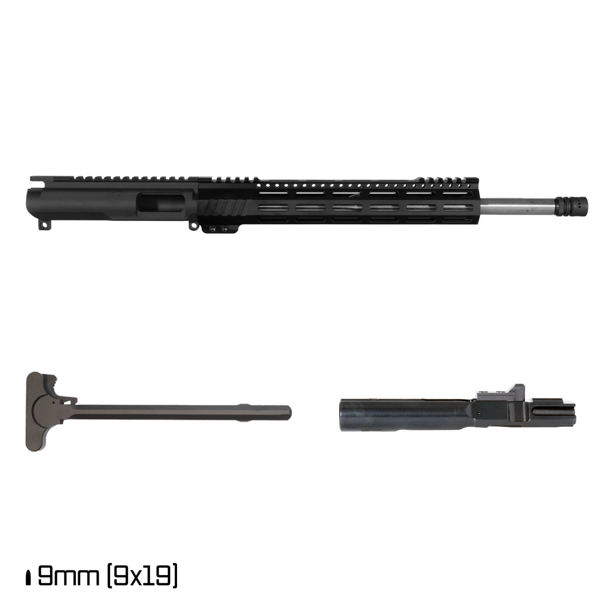 Davidson Defense Shakedown 16-inch 1:10 9mm AR-9 Freefloat M-Lok Handguard Rifle Complete Upper Build