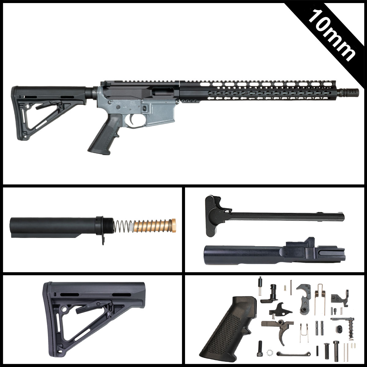 Davidson Defense Nightstorm 16-inch AR-15 10MM Rifle Full Build Kit