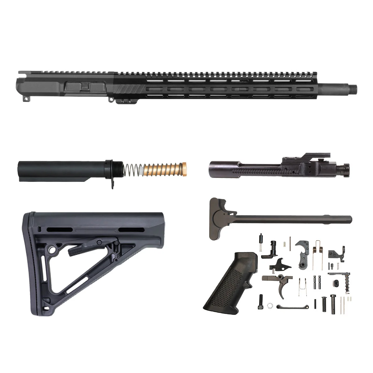 Davidson Defense Clydesdale 18-inch Mid-Gas 1:20 12.7x42 (.50B) AR-15 M-Lok Rifle Full Build Kit