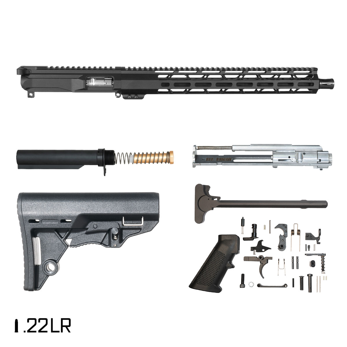 Davidson Defense Guppy 16-inch  .22 LR AR-15 Freefloat M-Lok Handguard Rifle Full Build Kit