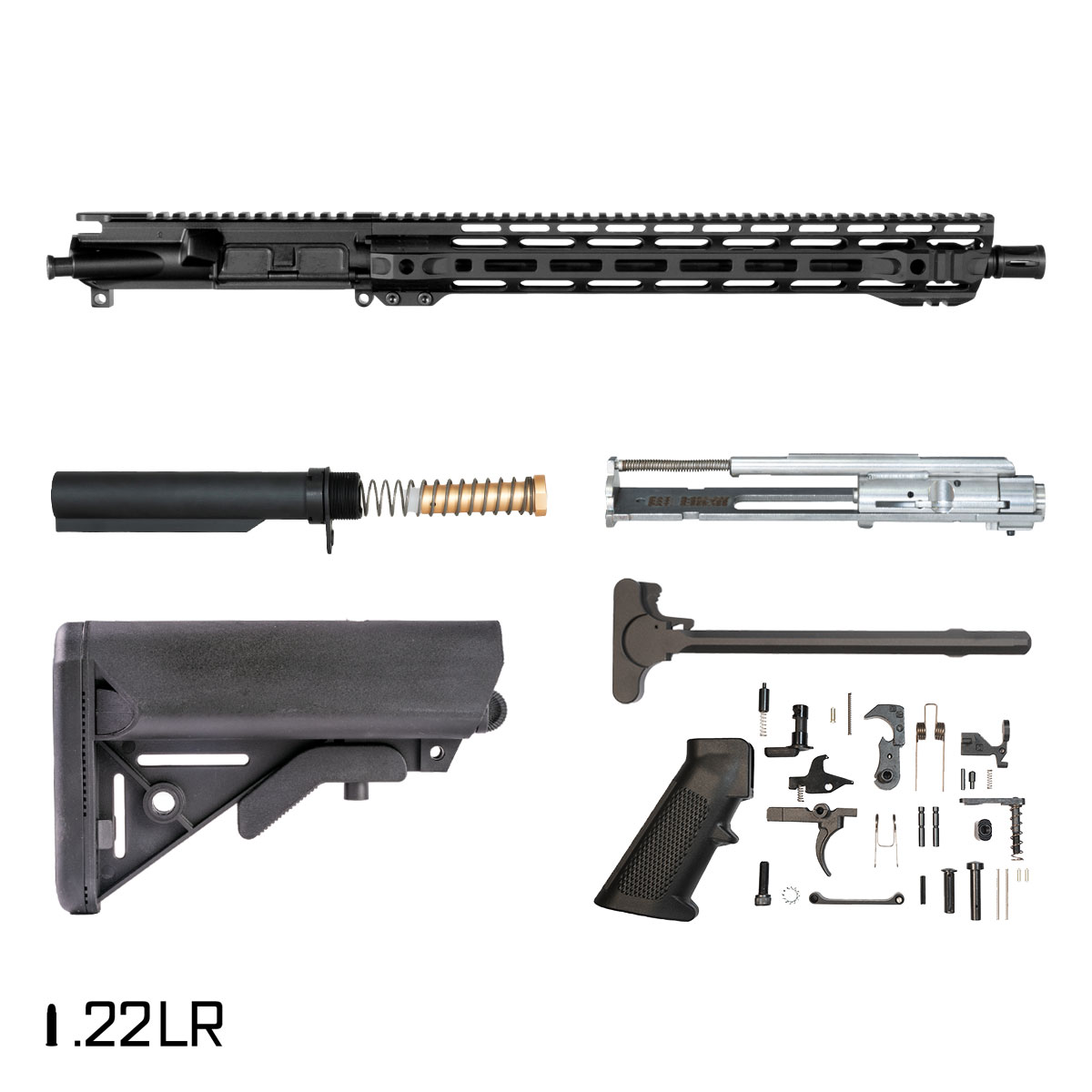 Davidson Defense Atriox 16-inch .22 LR AR-15 Freefloat M-Lok Handguard Rifle Full Build Kit