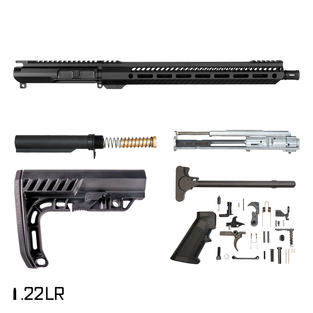 Davidson Defense Ronin Competition 16-inch .22 LR AR-15 Freefloat M-Lok Handguard Rifle Full Build Kit