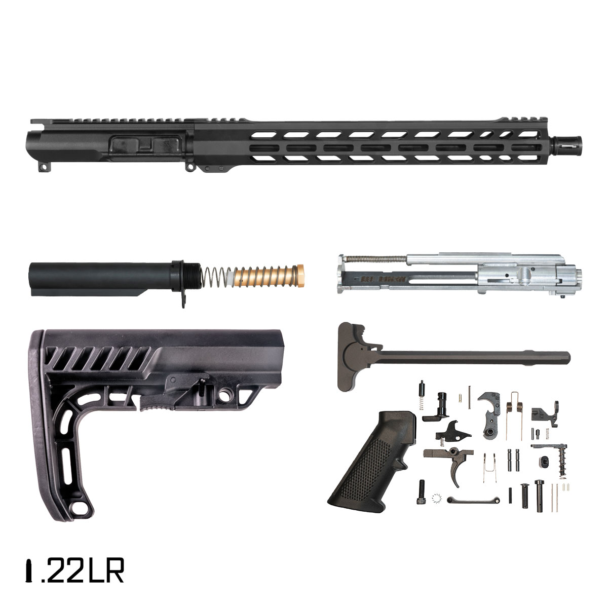Davidson Defense Ronin Competition 16-inch .22 LR AR-15 Freefloat M-Lok Handguard Rifle Full Build Kit