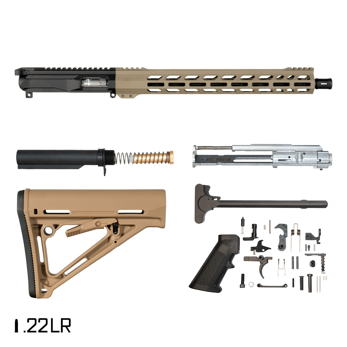 Davidson Defense Ronin Competition 16-inch .22 LR AR-15 M-Lok Rifle Full Build Kit