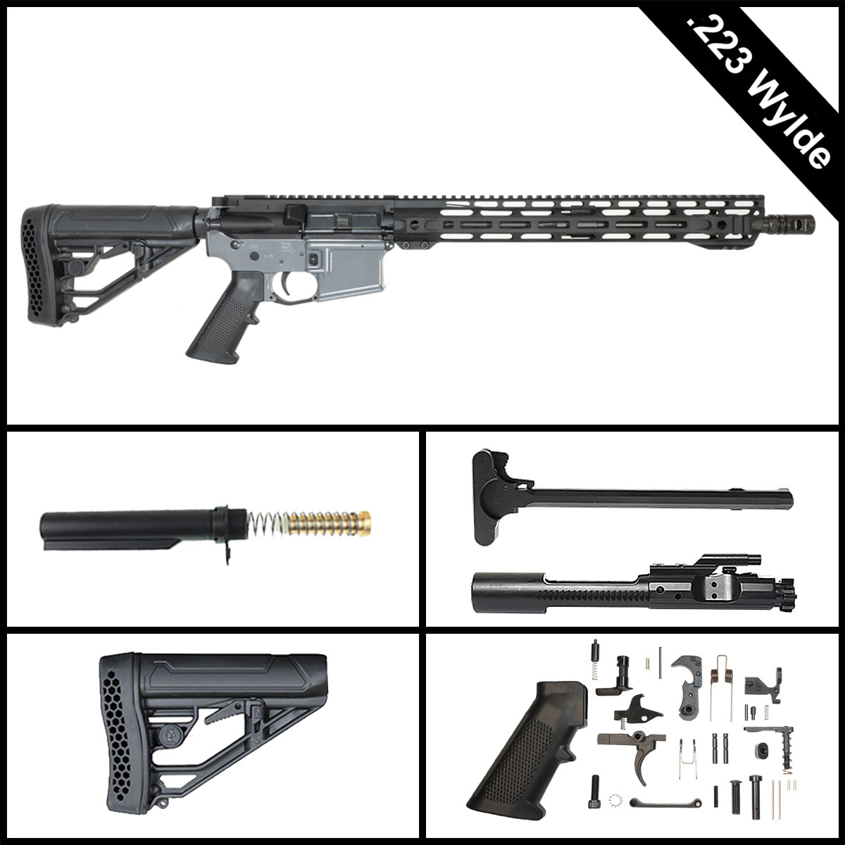 Davidson Defense Blasting Ice 16-inch AR-15 .223 Wylde Rifle Full Build Kit