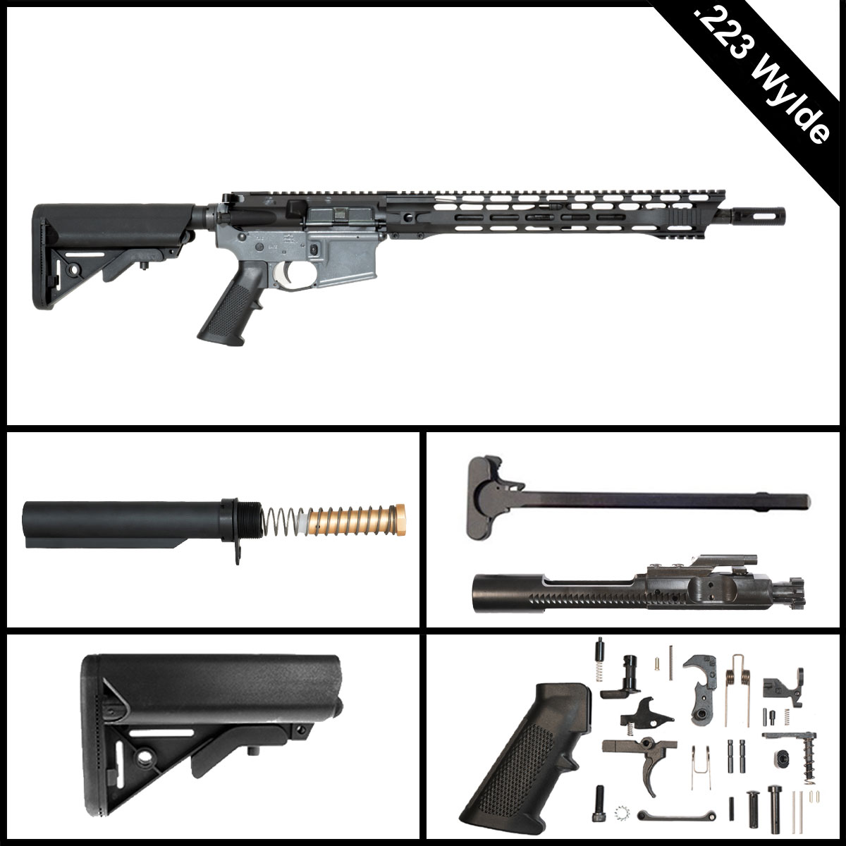 Davidson Defense Night’s Shade 16-inch AR-15 .223 Wylde Rifle Full Build Kit
