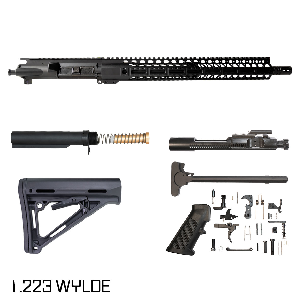 Davidson Defense Jawbreaker III 16-inch Carbine-Gas 1:8 .223 Wylde AR-15 Freefloat M-Lok Handguard Rifle Full Build Kit
