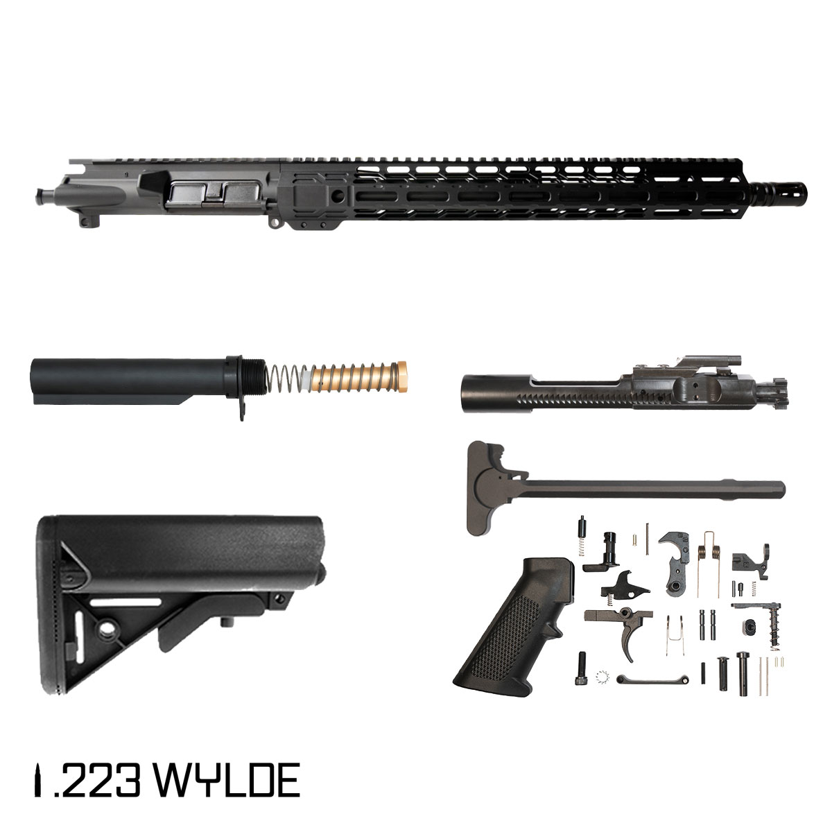 Davidson Defense Jawbreaker V 16-inch Carbine-Gas 1:8 .223 Wylde AR-15 Freefloat M-Lok Handguard Rifle Full Build Kit