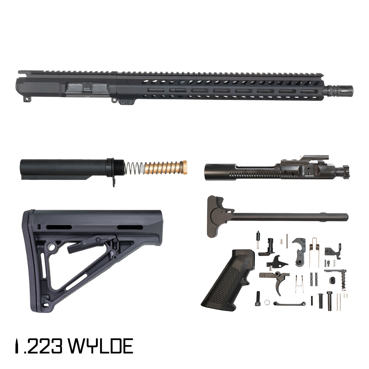 Davidson Defense Cutlass 16-inch Carbine-Gas 1:8 .223 Wylde AR-15 Freefloat M-Lok Handguard Rifle Full Build Kit