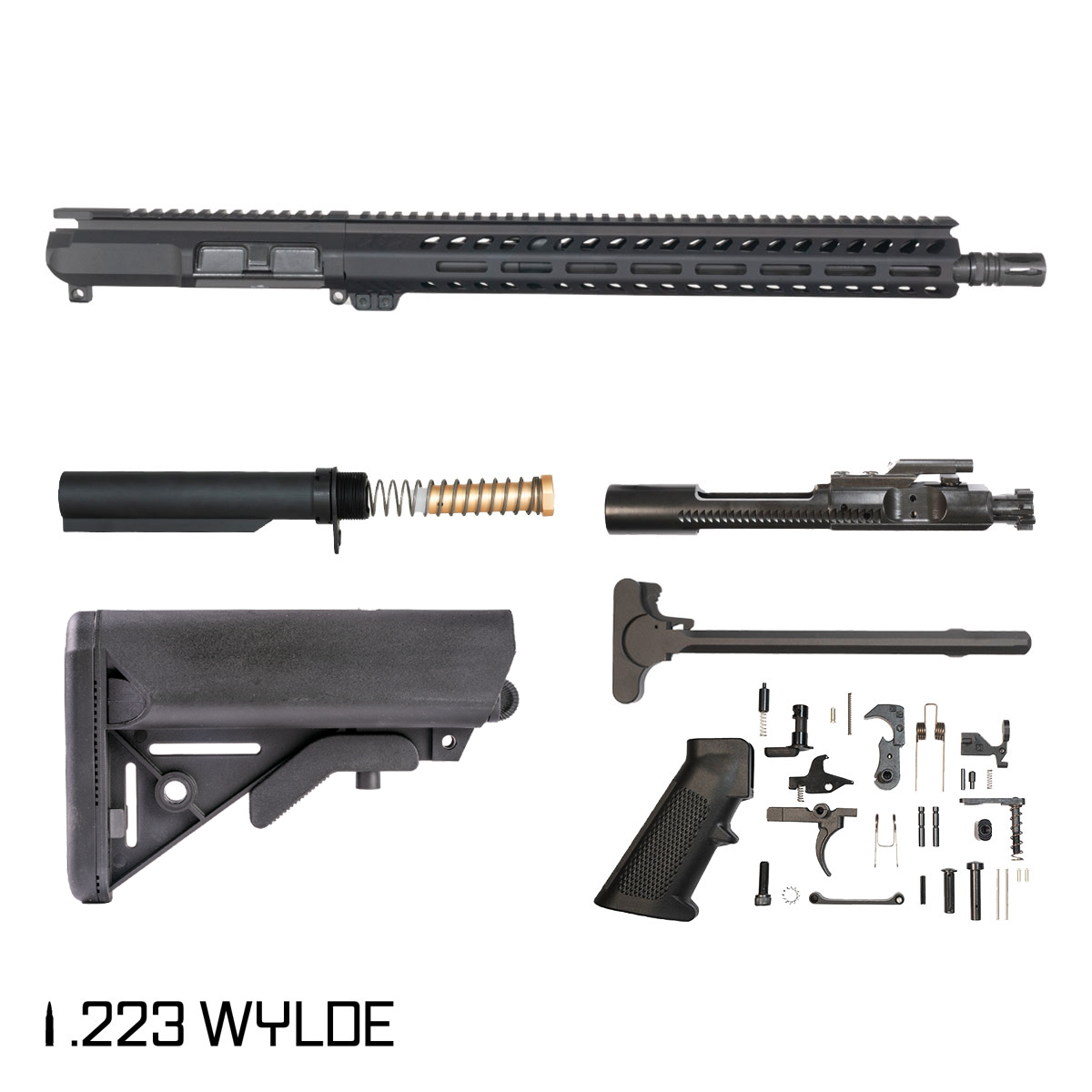Davidson Defense Cutlass 16-inch Carbine-Gas 1:8 .223 Wylde AR-15 Freefloat M-Lok Handguard Rifle Full Build Kit