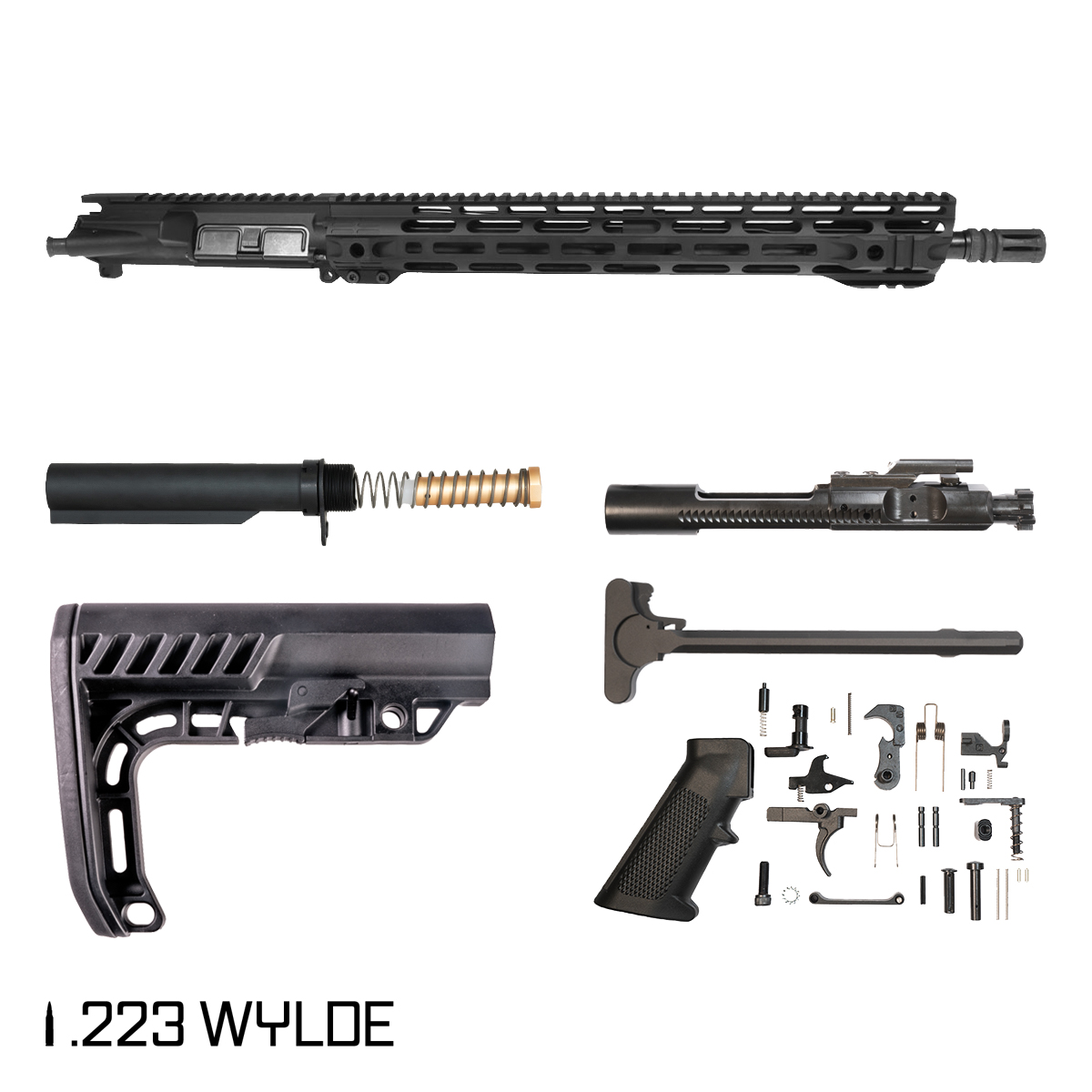 Davidson Defense Vampire V4 16-inch Carbine-Gas 1:8 .223 Wylde AR-15 Freefloat M-Lok Handguard Rifle Full Build Kit
