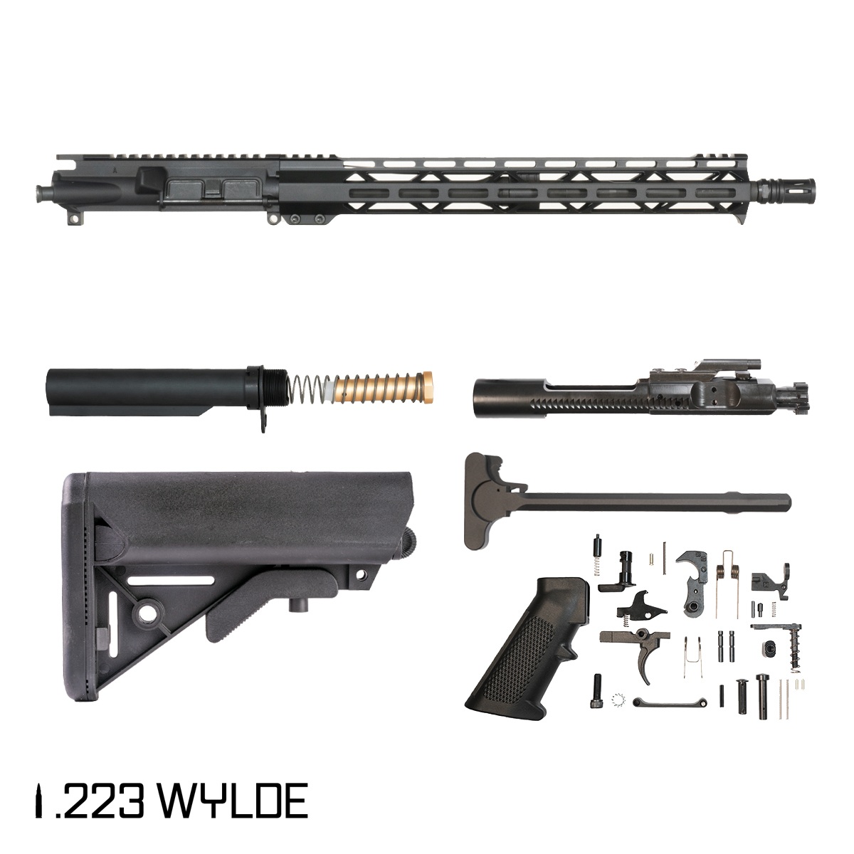 Davidson Defense Voidbreaker 16-inch Carbine-Gas 1:8 .223 Wylde AR-15 Freefloat M-Lok Handguard Rifle Full Build Kit