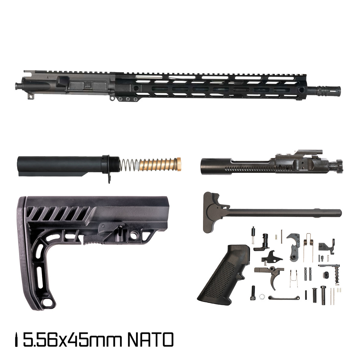 Davidson Defense Oversight 16.5-inch Mid-Gas 1:7 .223 Wylde AR-15 Freefloat M-Lok Rifle Full Build Kit