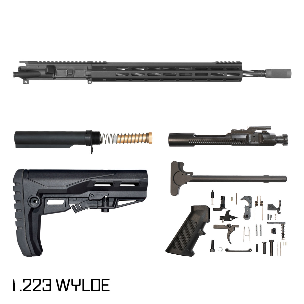Davidson Defense Wylde Fyre 18-inch Mid-Length-Gas 1:8 .223 Wylde AR-15 M-Lok Rifle Full Build Kit