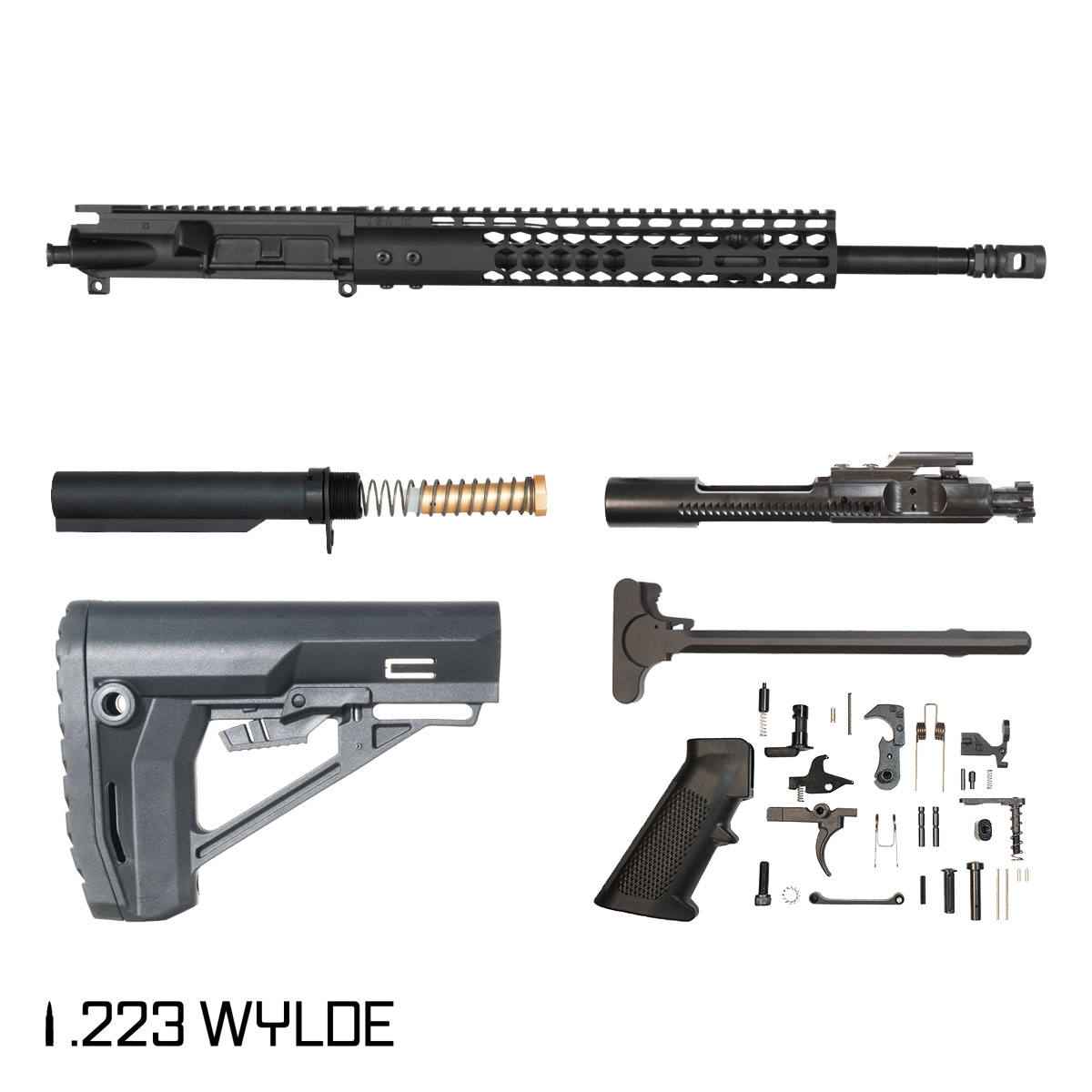 Davidson Defense Feral 16.5-inch Mid-Gas 1:7 .223 Wylde AR-15 M-Lok Handguard Rifle Full Build Kit